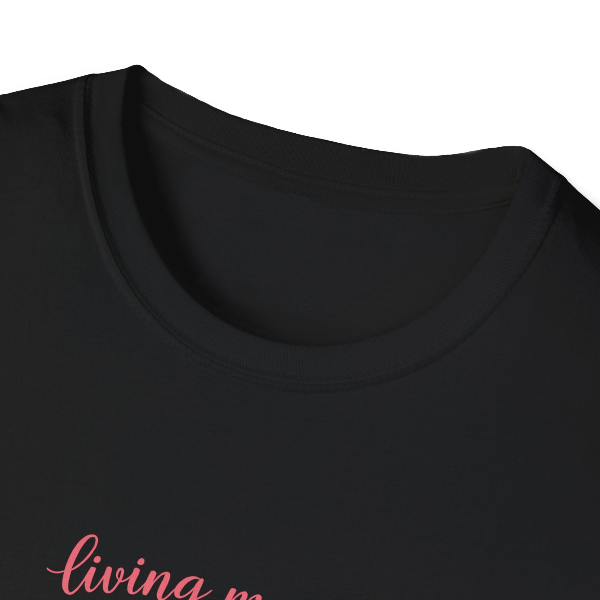 Living My Best Life T-Shirt — Woman Back Tattoo Peace Sign Graphic Tee