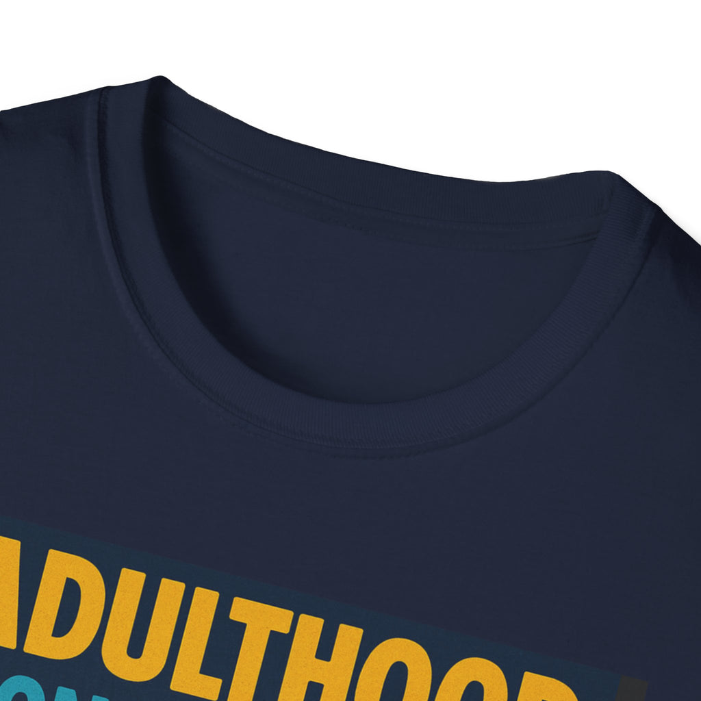 Adulthood Don't Believe the Hype T-Shirt | Funny Graphic Tee, Gift for Young Adults, Vintage Style, Unisex Casual Wear, Birthday Gift