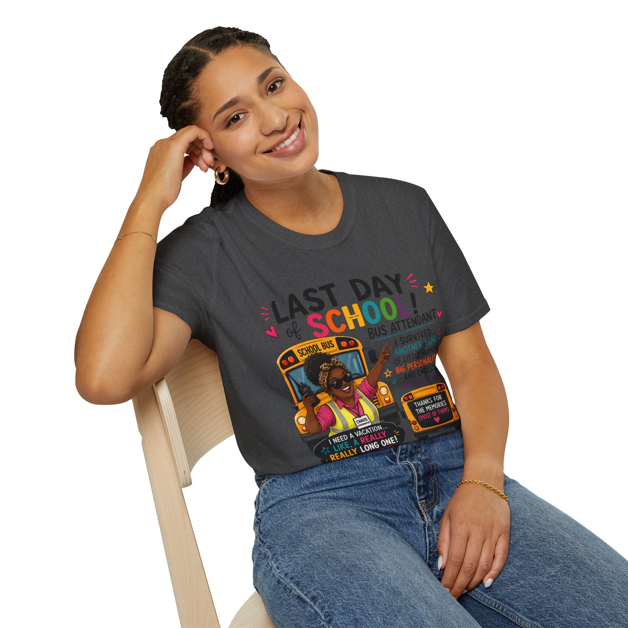 Last Day of School Bus Attendant T-Shirt – Funny End‑of‑Year Appreciation Tee