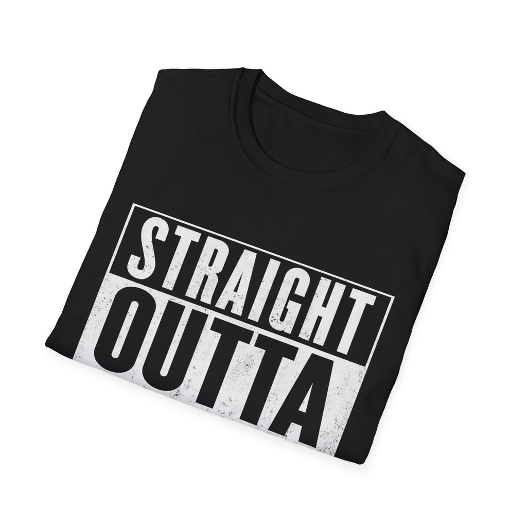 T-Shirt — "Straight Outta Fucks to Give" Distressed Graphic Tee
