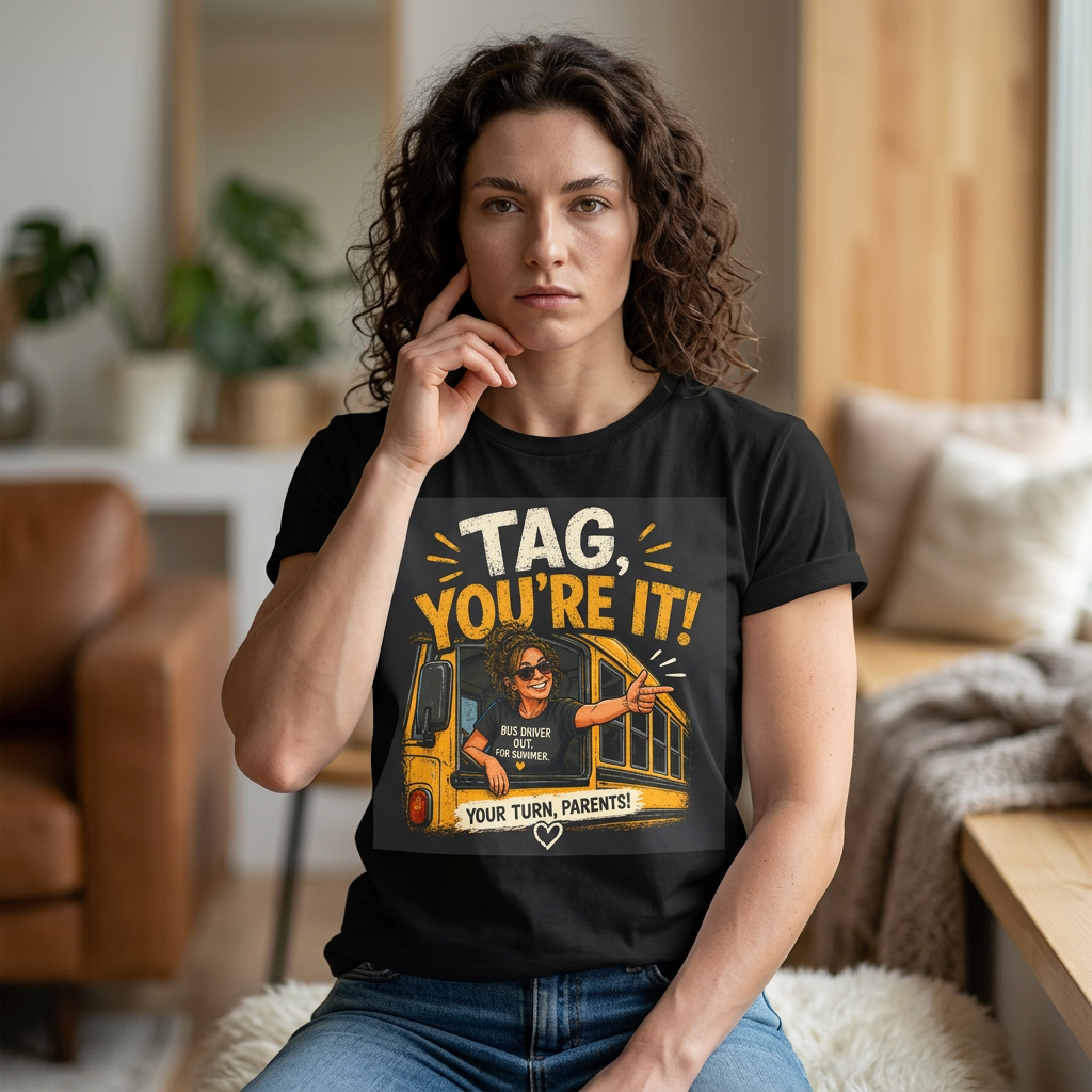Tag You're It! T-Shirt — Funny 'Your Turn, Parents' Retro Graphic Tee