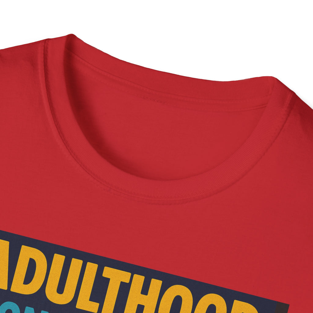 Adulthood Don't Believe the Hype T-Shirt | Funny Graphic Tee, Gift for Young Adults, Vintage Style, Unisex Casual Wear, Birthday Gift