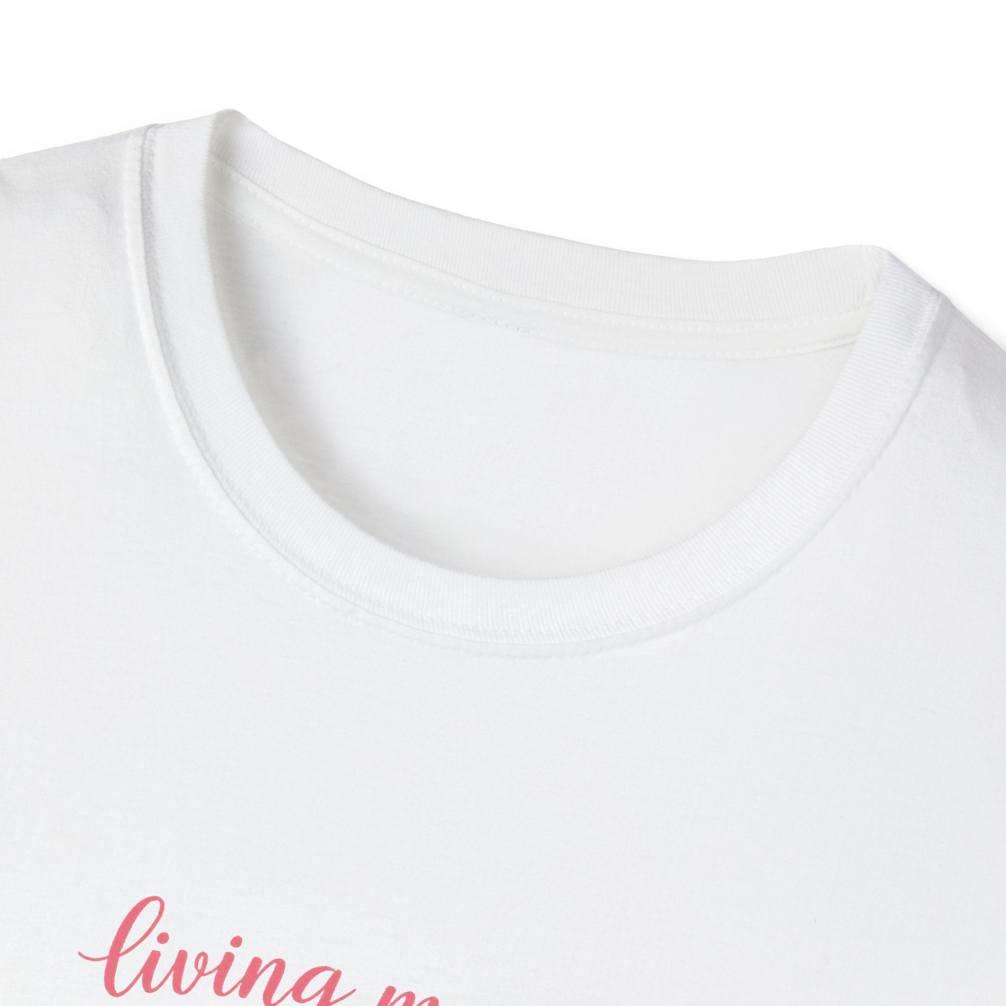Living My Best Life T-Shirt — Woman Back Tattoo Peace Sign Graphic Tee