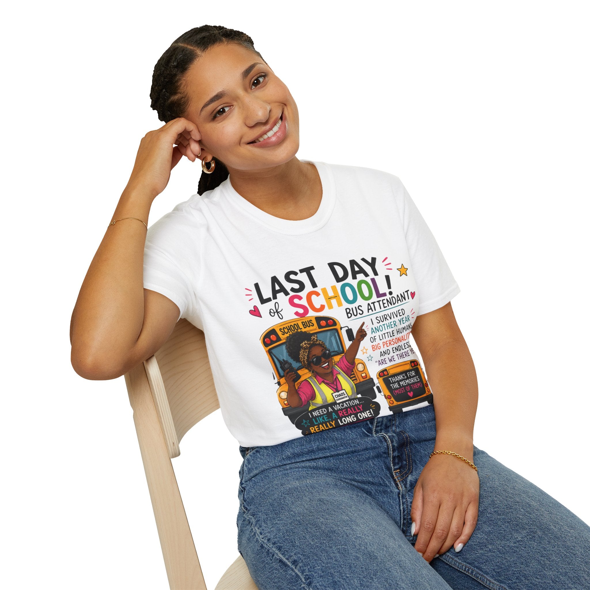 Last Day of School Bus Attendant T-Shirt – Funny End‑of‑Year Appreciation Tee