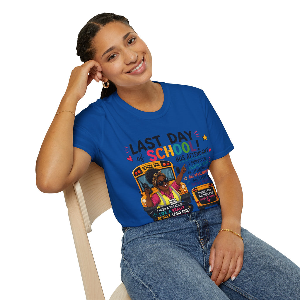 Last Day of School Bus Attendant T-Shirt – Funny End‑of‑Year Appreciation Tee
