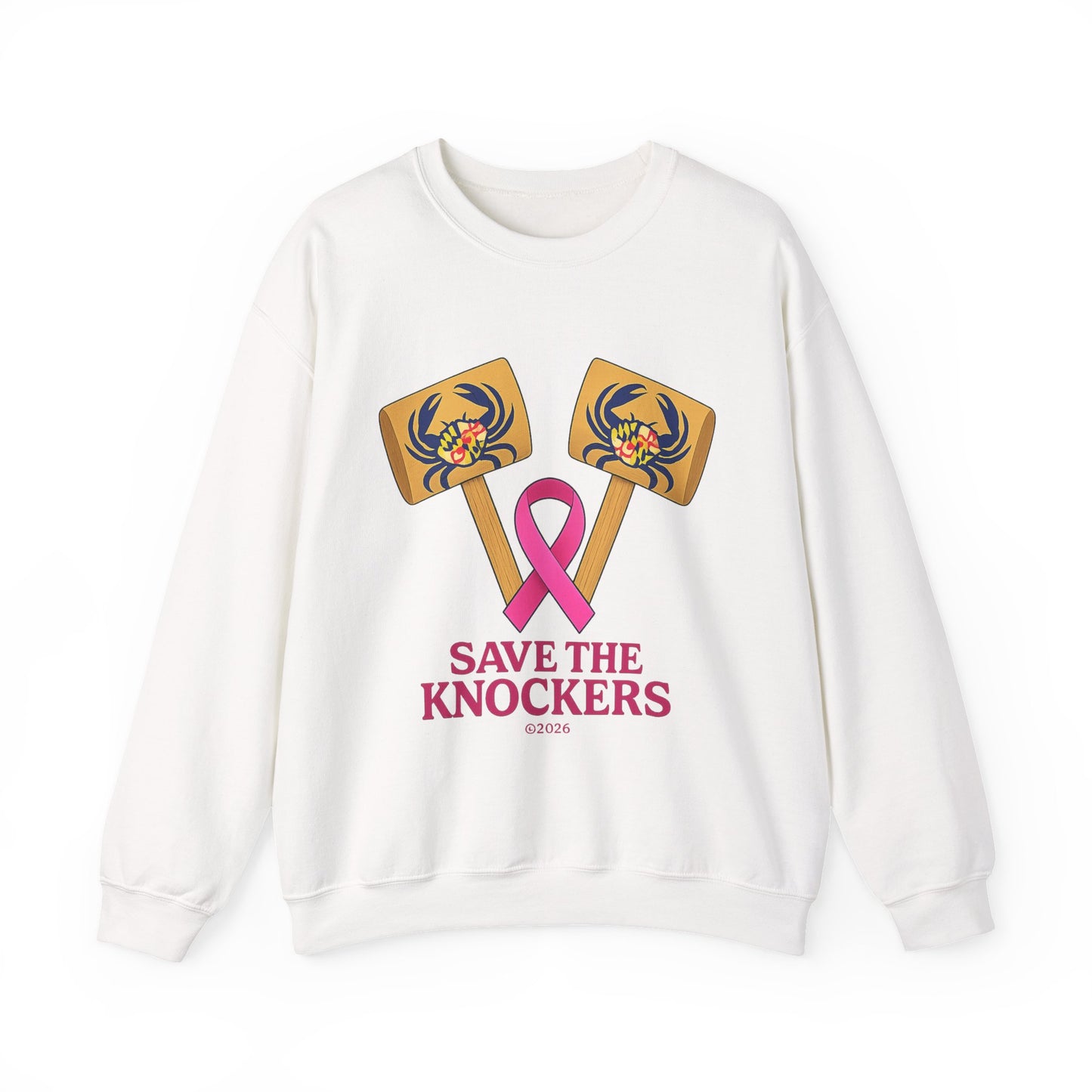 Save the Knockers Breast Cancer Warrior Collection Crew neck Sweatshirt