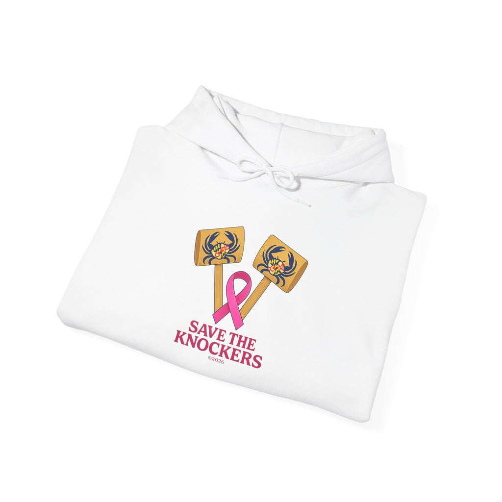 Breast Cancer Awareness Hoodie – "Save The Knockers" Pink Ribbon Design