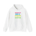 Raising Gen X Husband Hoodie: Humorous Mom Sweatshirt
